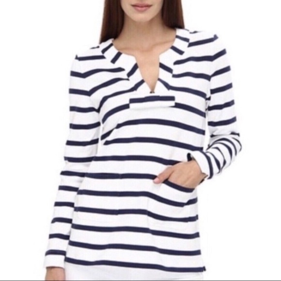 kate spade Tops - KATE SPADE Royal Blue Sailor Cotton Shirt